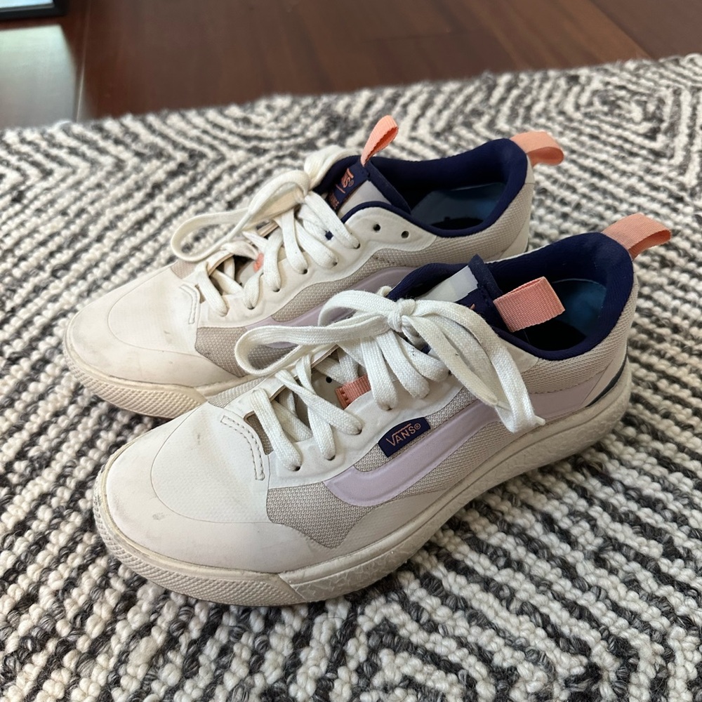 Women’s Vans UltraRange White and Multi Color Sneakers